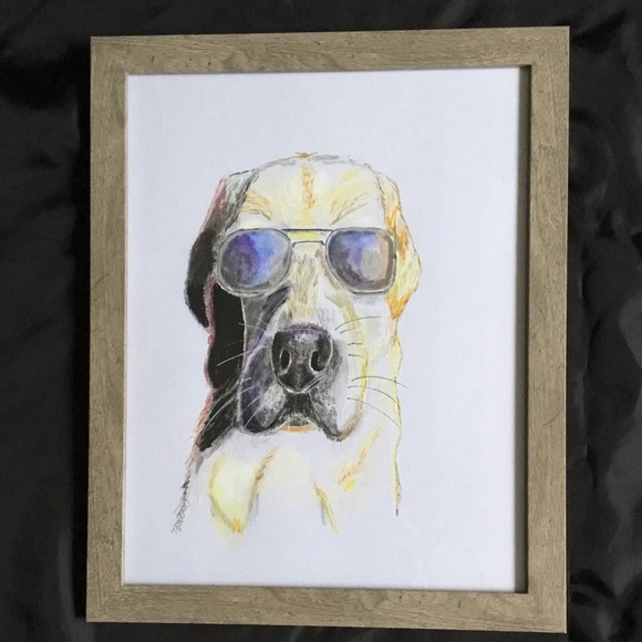 Original watercolor painting 12.5 x 15.5 framed